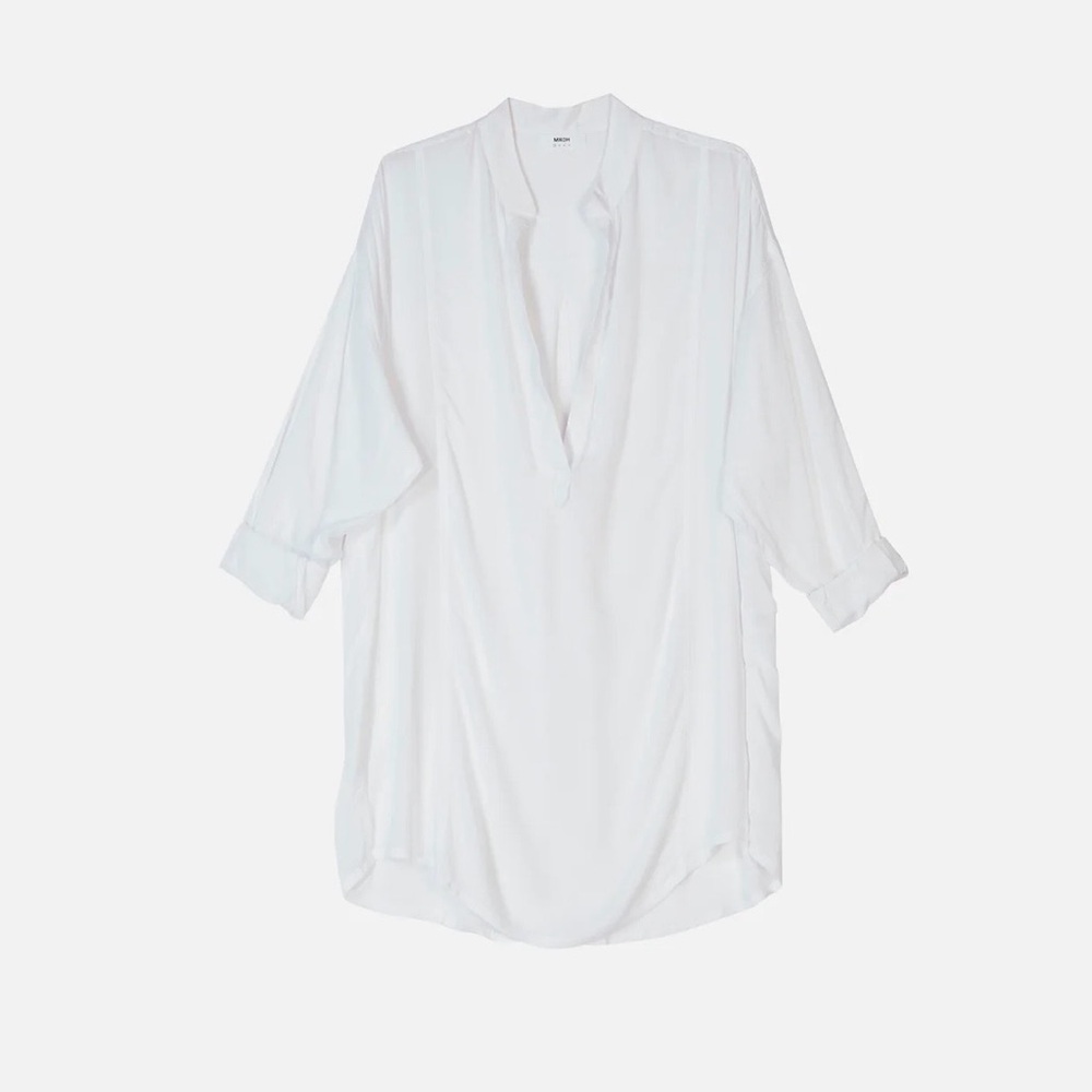 Mikoh Cannes Tunic - White - Women's Top - Sheer